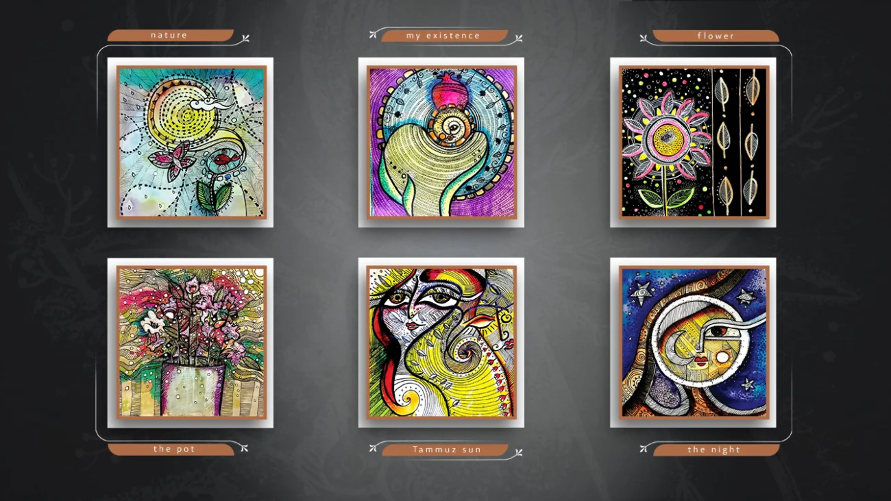 نقاشی های مربعی-17